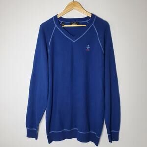 Straight Down Blue 100% cashmere Pull over sweater XXL Excellent condition